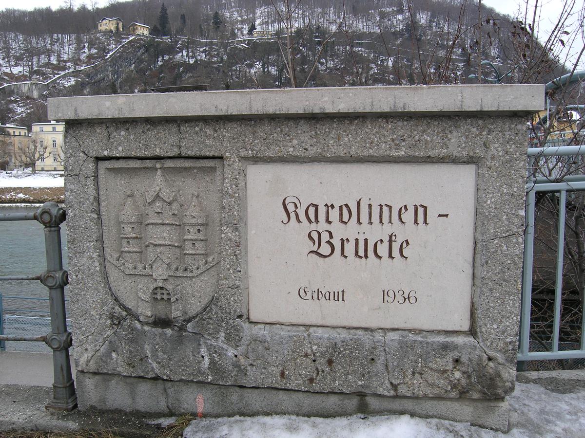 Karolinenbrücke, Salzburg 