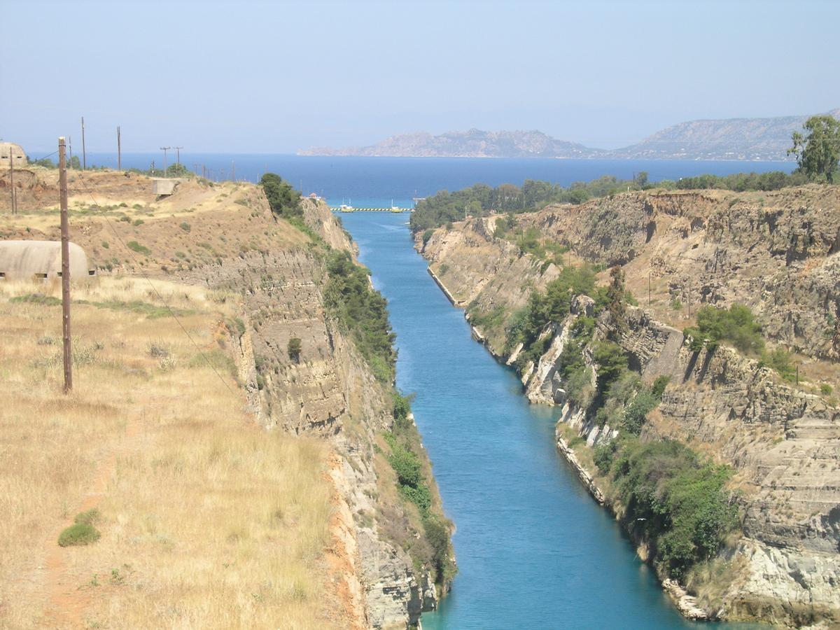 Senkbrücke Achaia Diolkos 