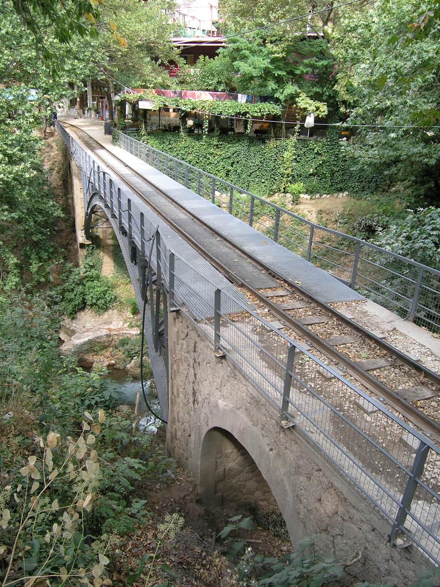 Schmalspurbahn Diakofto-Kalavrita (Brücke zwischen Zahlorou und Bahnhof Mega Spilaio) 