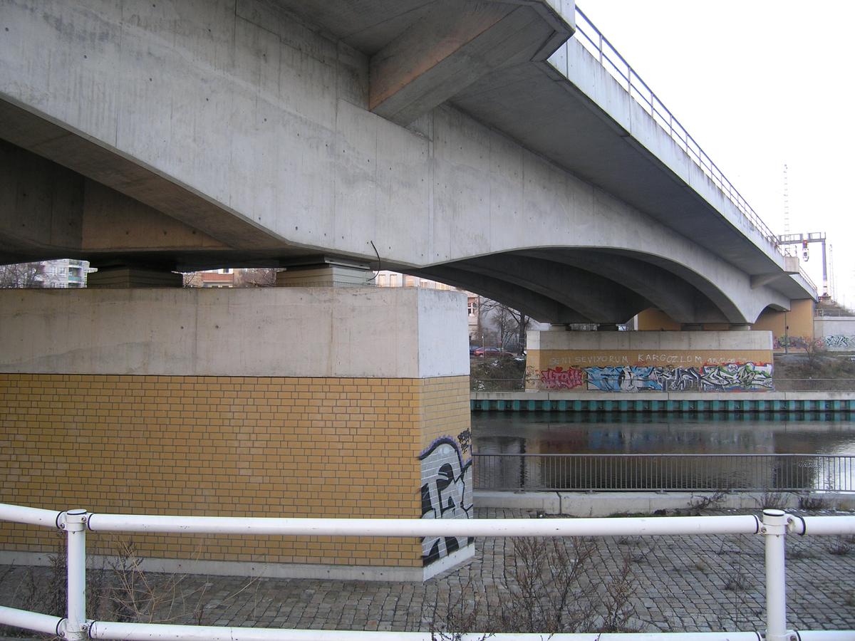 Pont ferroviaire sur le canal de Spandau à Berlin-Wedding 