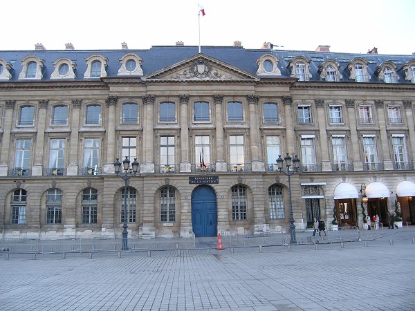 Ministere de la Justice, Place Vendome, Paris 