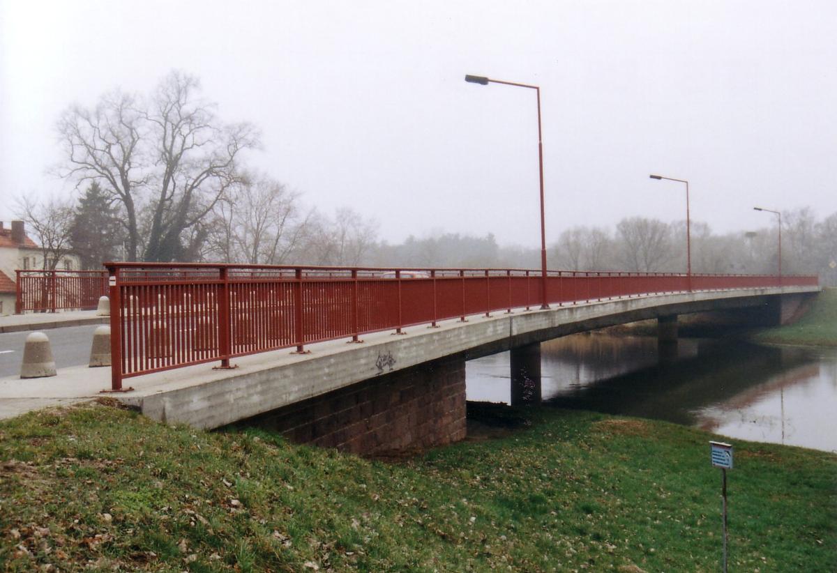 Bridge across the Schwarze Elster at Jessen, Saxony-Anhalt 