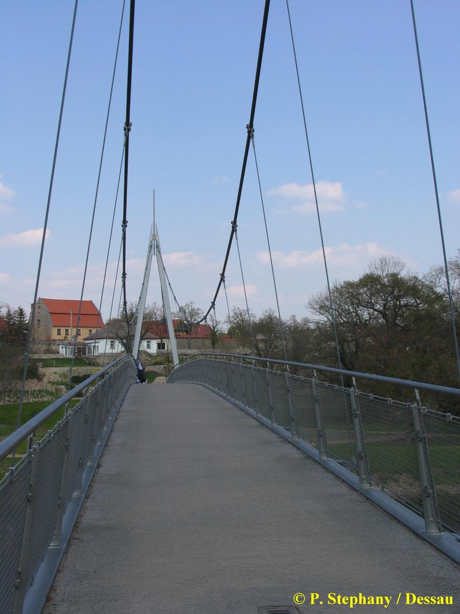 Pont suspendu de Gröna; Saxe-Anhalt 