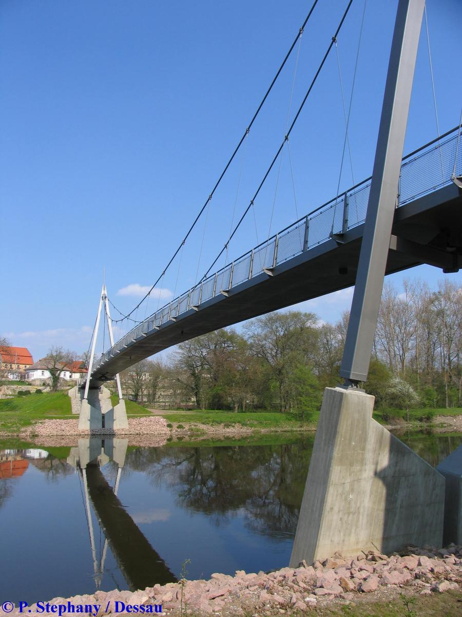Pont suspendu de Gröna; Saxe-Anhalt 
