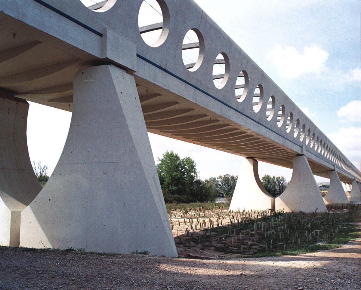 Eisenbahnbrücke Osera de Ebro 