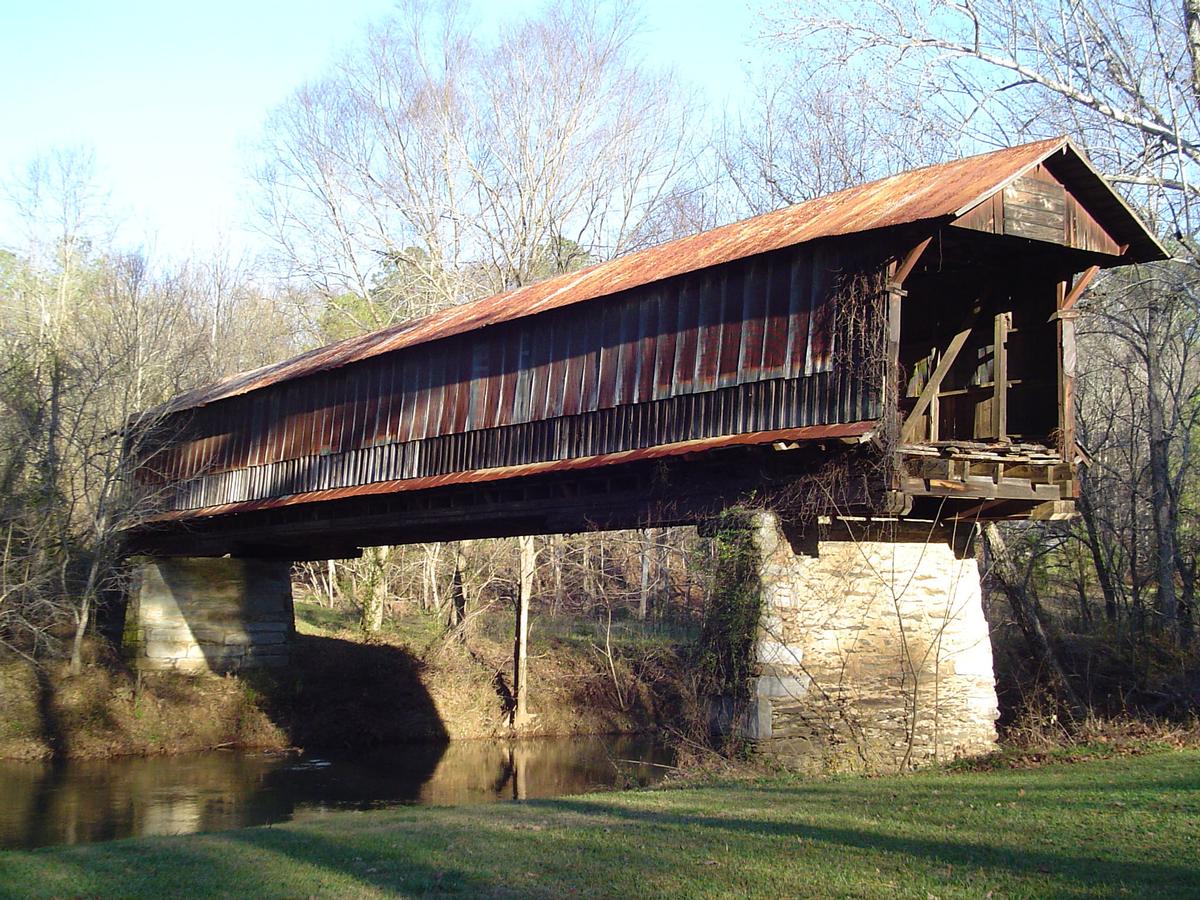 Waldo Covered BridgeRiddle Mill Covered BridgeWaldo, Alabama USA 