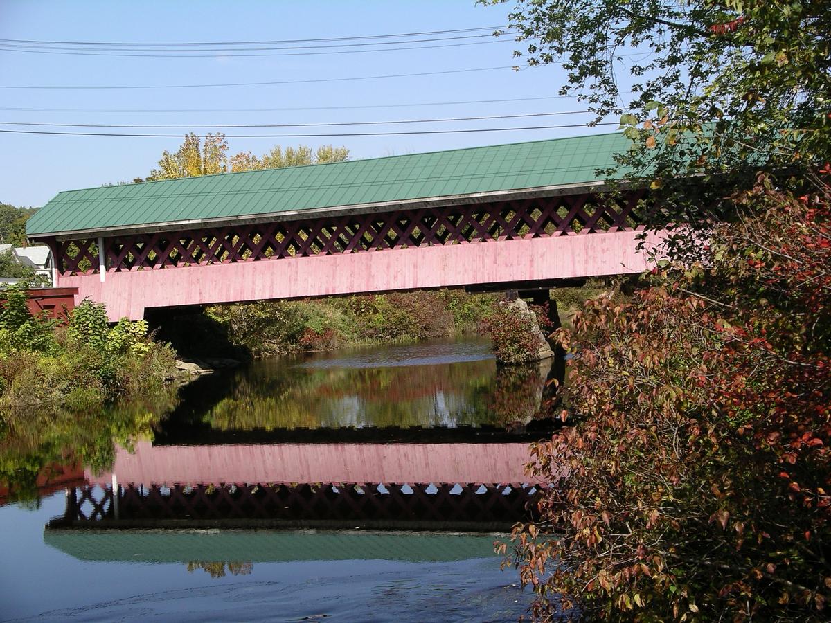 West Swanzy Covered Bridge or Thompson Covered Bridge, West Swanzy, New Hampshire, USA