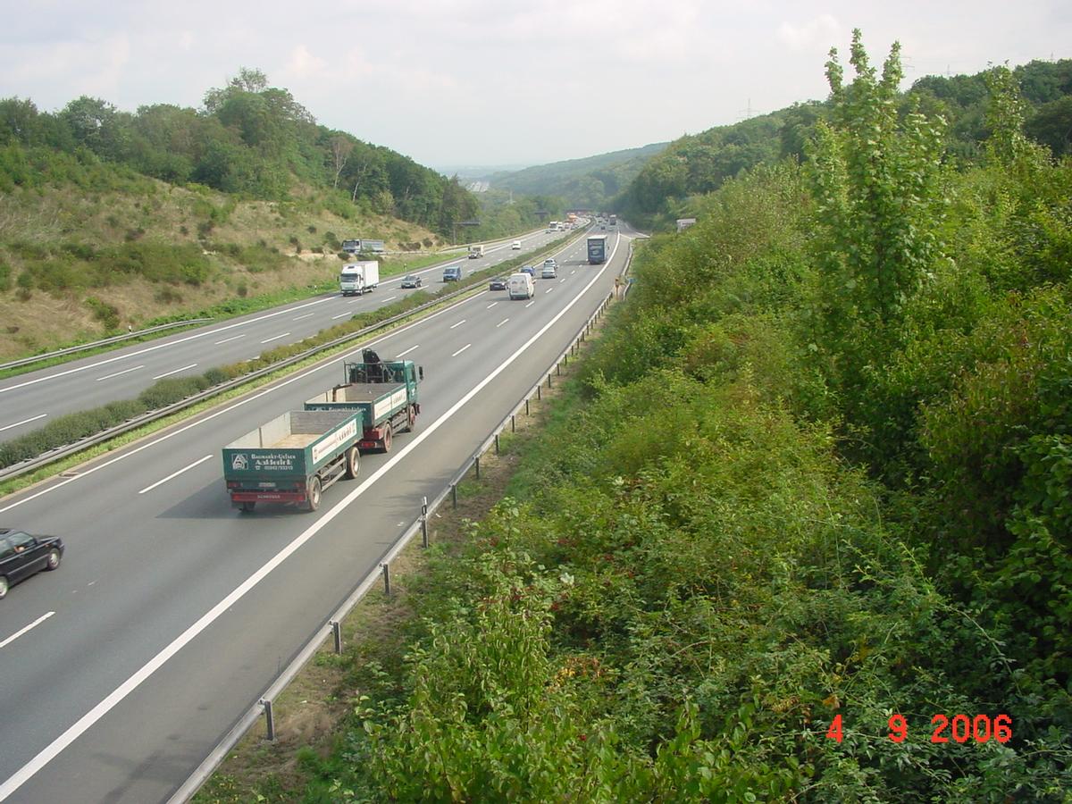 A1 Motorway seen going from Wetter-Volmarstein to Hagen-Vorhalle 