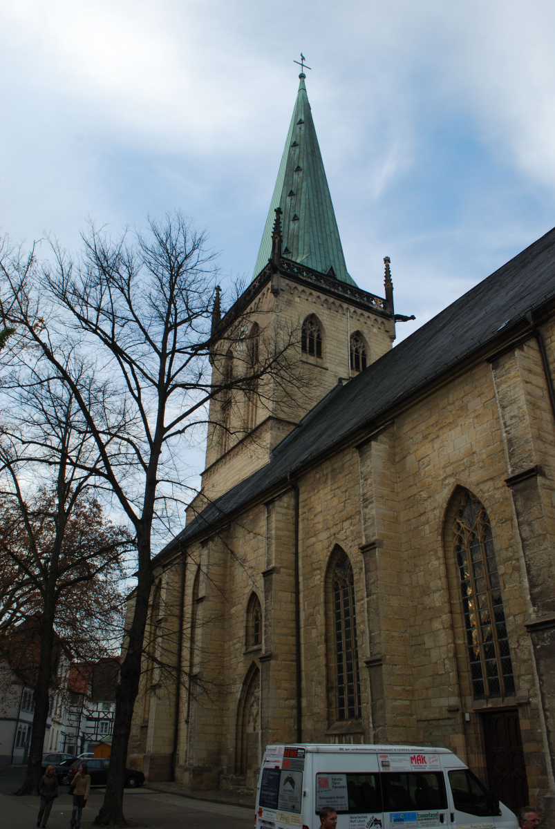 Evangelische Stadtkirche Unna Blick in Richtung Nordosten