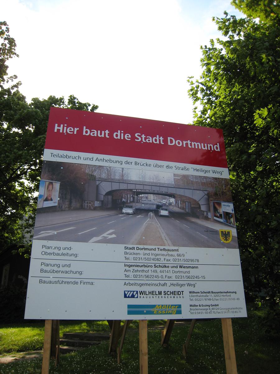 Pont-rail sur le Heiliger Weg (pont sud) 