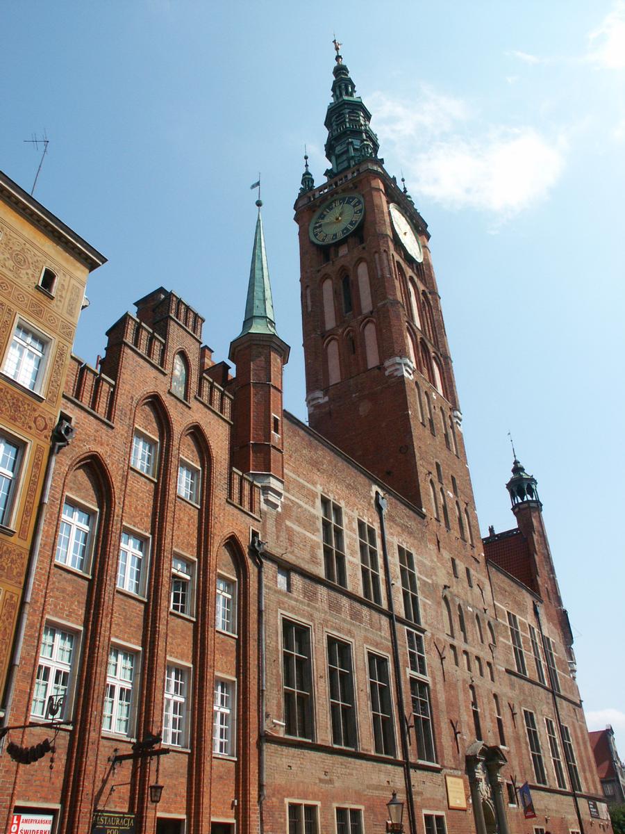 Hôtel de ville de la ville Principale à Gdansk, Pologne 