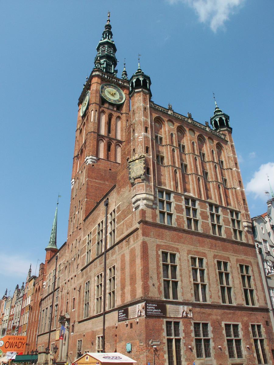 Hôtel de ville de la ville Principale à Gdansk, Pologne 