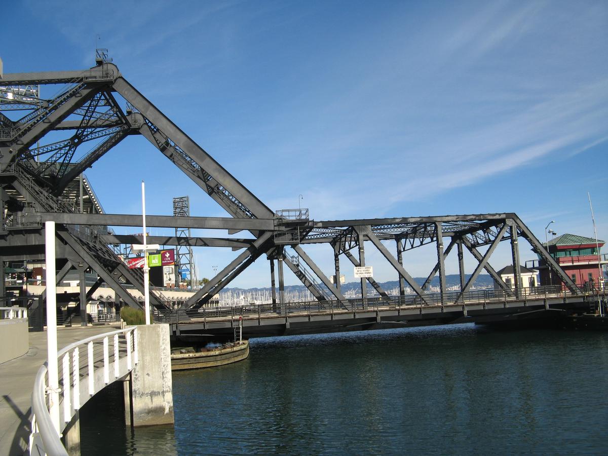 Lefty O'Doul Bridge, formerly China Basin Bridge (3rd Street) in San Francisco, CA, USA 