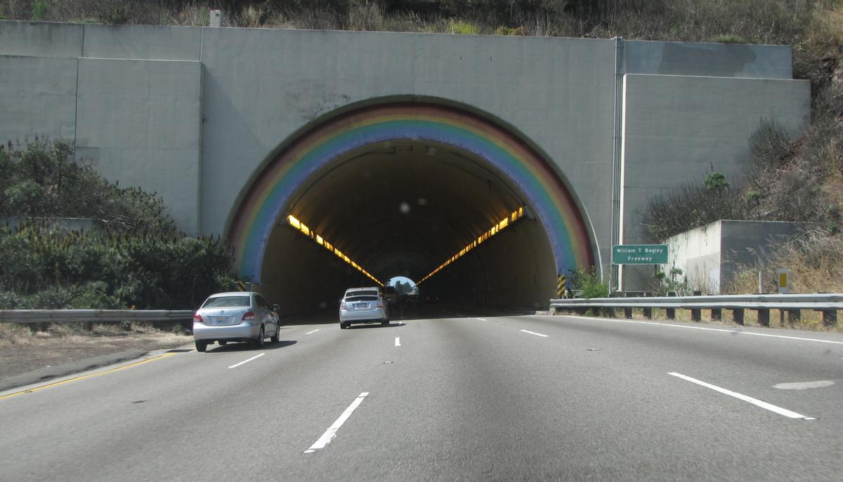 Waldo Tunnel northbound 