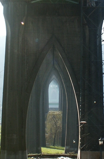 Saint Johns Bridge approach piers 