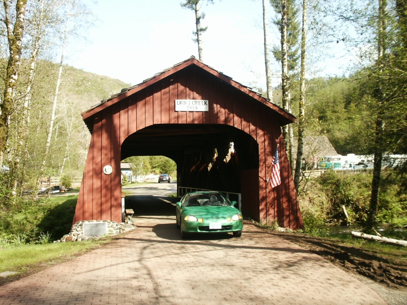 Drift Creek Covered Bridge (Relocated over Bear Creek 1997) 