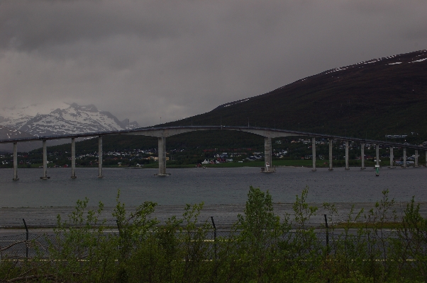 Sandnessund Bridge, Tromsø, Troms, Norwegen 