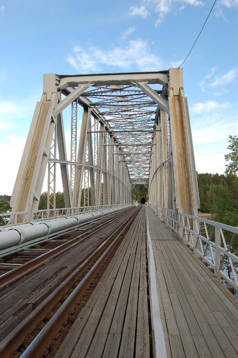 Eisenbahnbrücke, Savonlinna, Finnland 