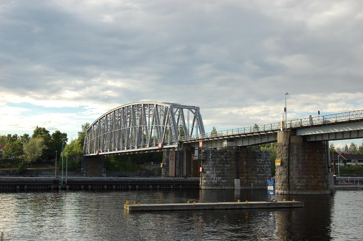 Eisenbahnbrücke, Savonlinna, Finnland 