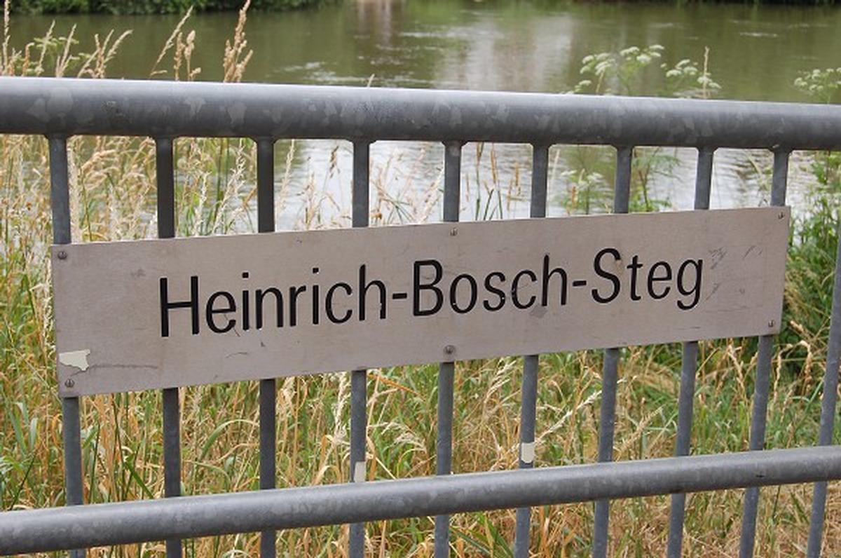 Heinrich-Bosch-Steg, Bamberg, Oberfranken, Bayern, Deutschland 