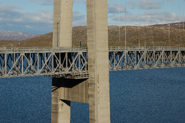 Kvalsund-Brücke, Hammerfest, Finnmark, Norwegen 