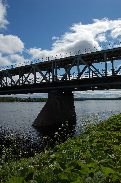 Railway Bridge, Rovaniemi, Lappland, Finnland 