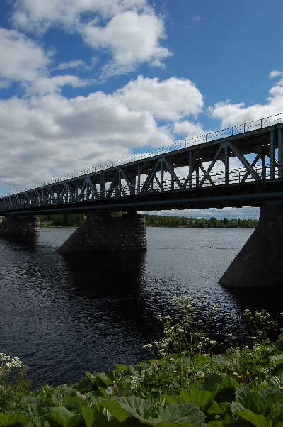 Railway Bridge, Rovaniemi, Lappland, Finnland 