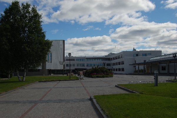 Rathaus, Rovaniemi, Lappland, Finnland 