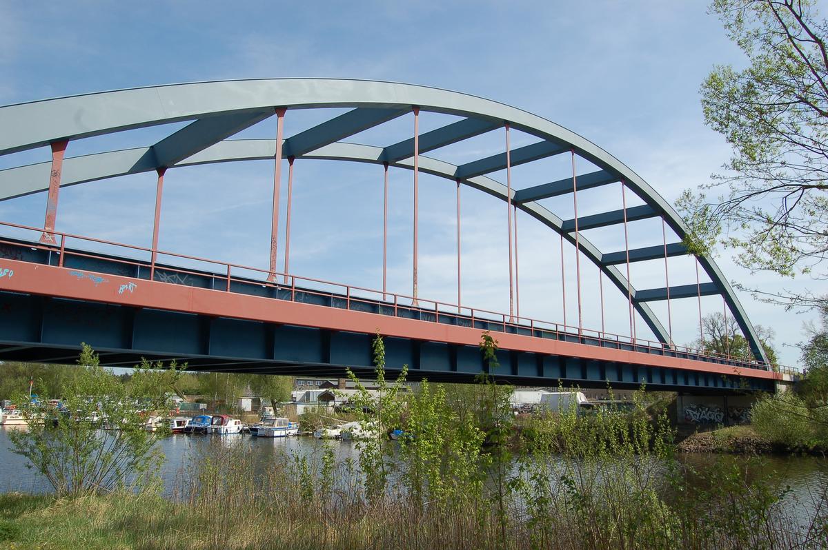 Bahnbrücke über die Havel, Hennigsdorf, Oberhavel, Brandenburg 