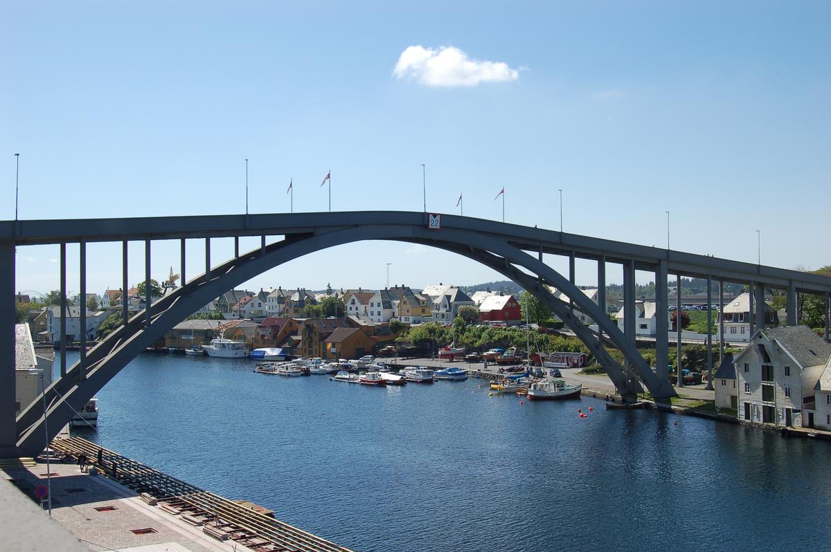 Risøy Brücke, Haugesund, Rogaland, Norwegen 