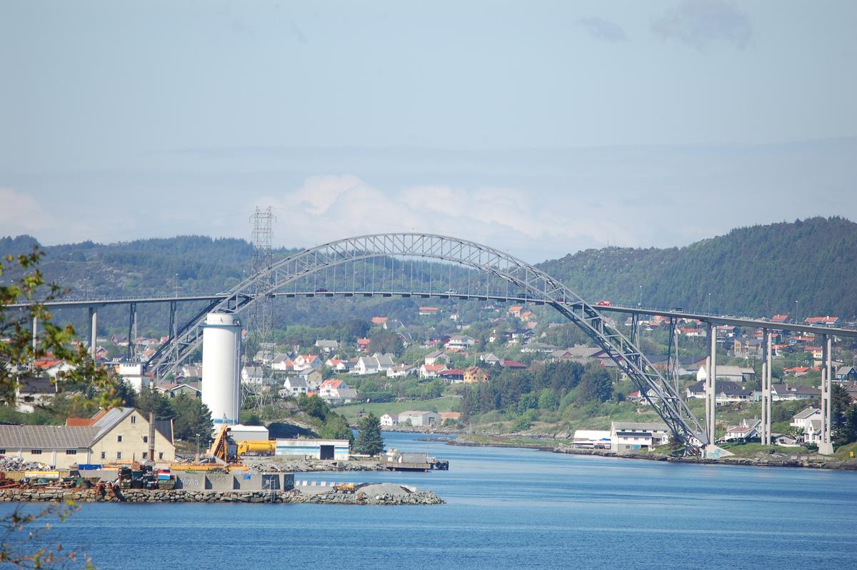 Karmsundbrücke, bei Haugesund, Rogaland, Norwegen 