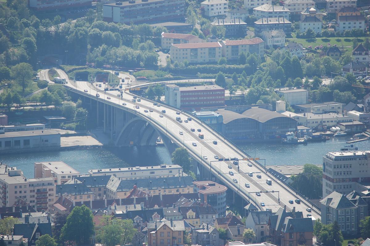 Puddefjordsbroen, Bergen, Hordaland, Norwegen 