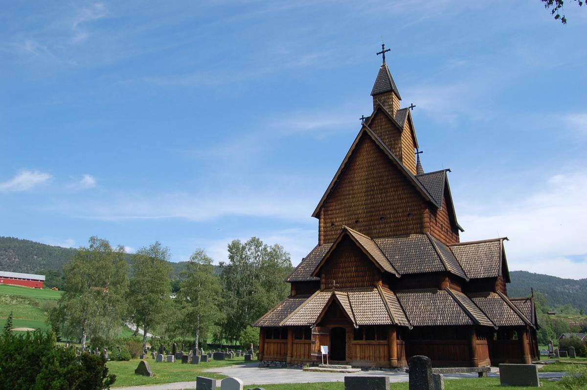 Stabkirche, Heddal, Telemark, Norwegen 