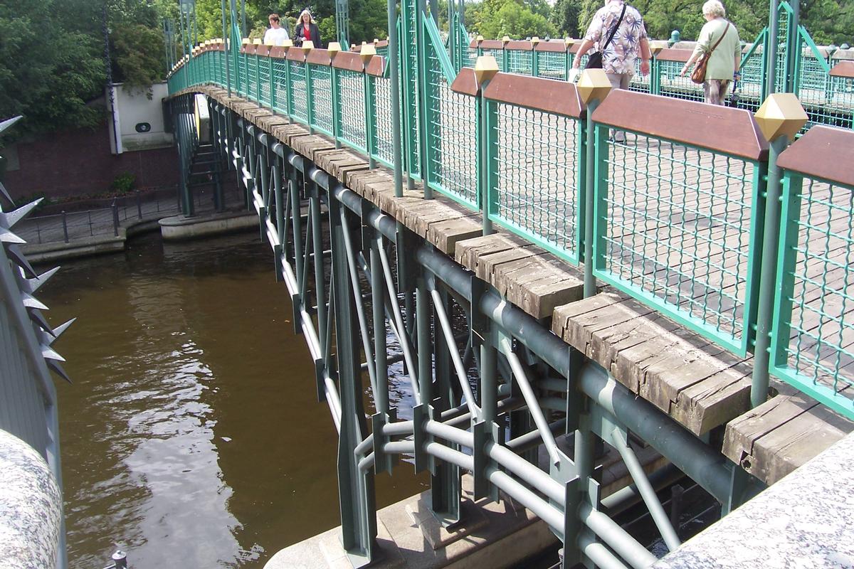 Lichtensteinbrücke verbindet die beiden Teile des Zoos Berlin 