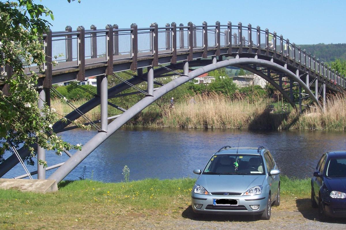 Leuchtbergbrücke über die Werra bei Eschwege Hessen 