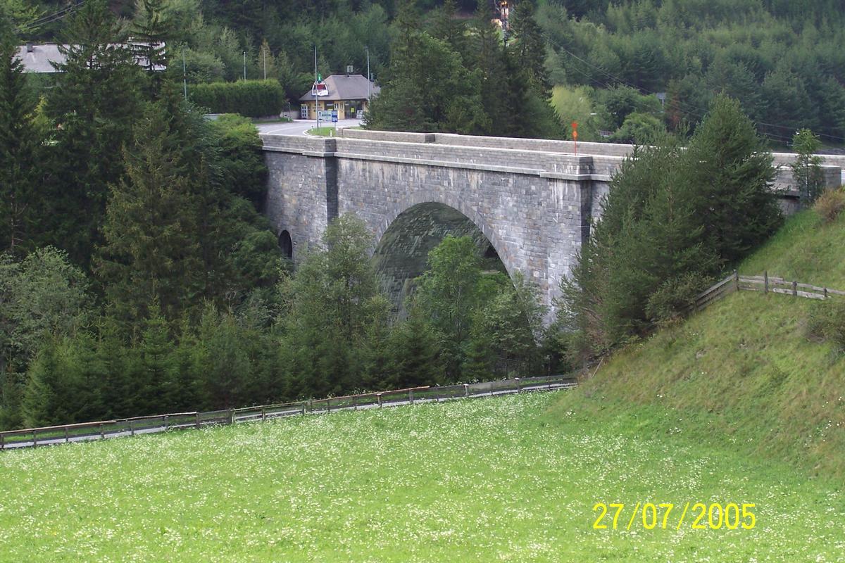 Kajetansbrücke in Österreich (Tirol) Ortschaft Pfunds/Spiss 