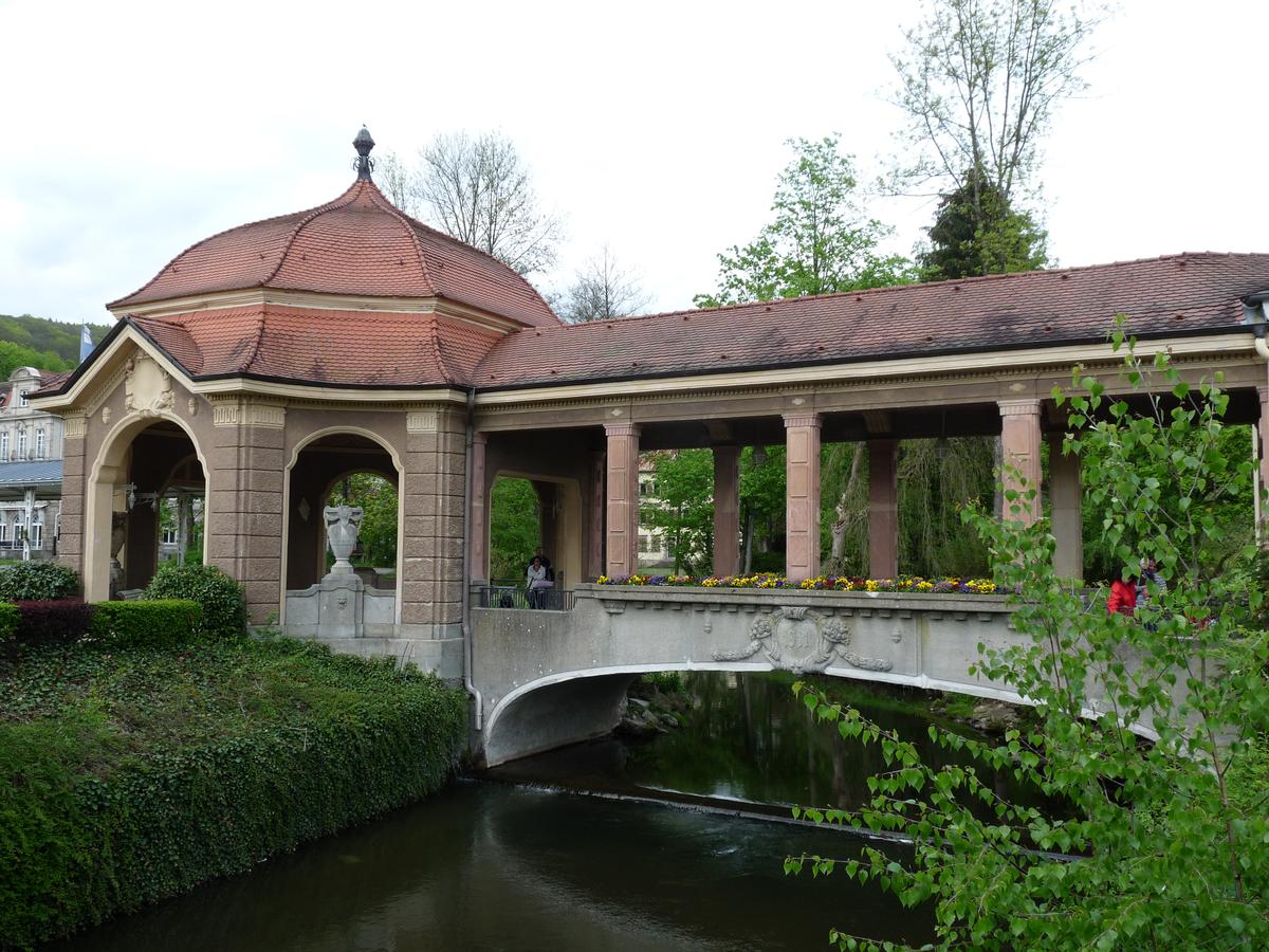 Hausbrücke in den Kuranlagen Bad Brückenau Staatsbad 