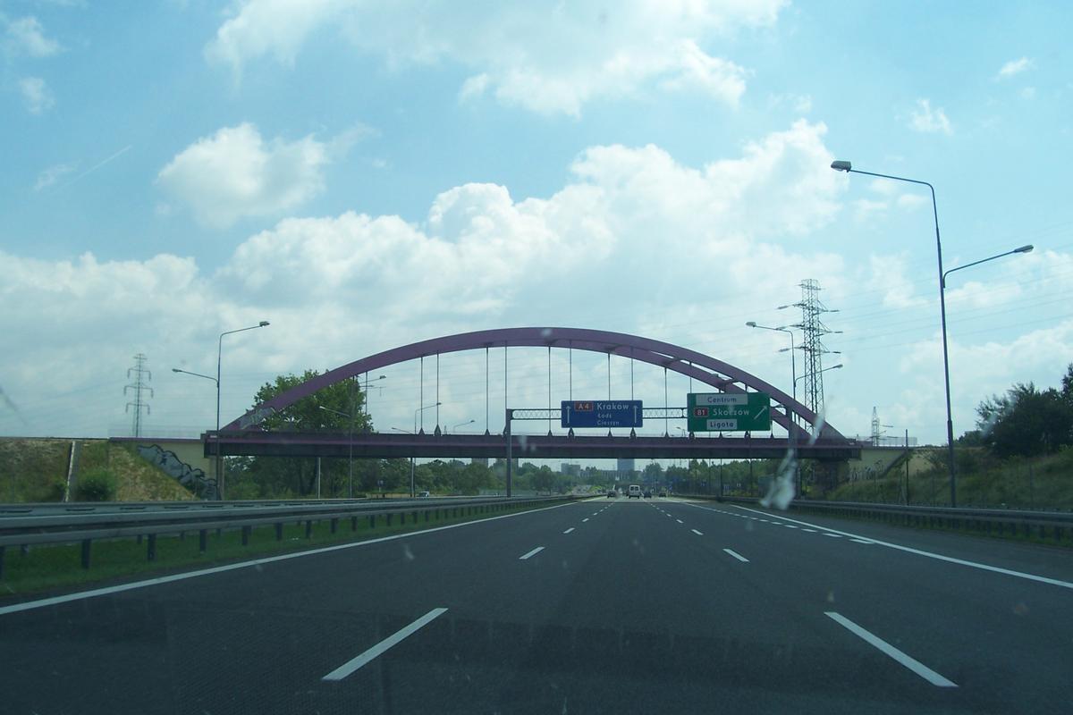 Overpass across A 4 motorway between Katowice and Cracow 