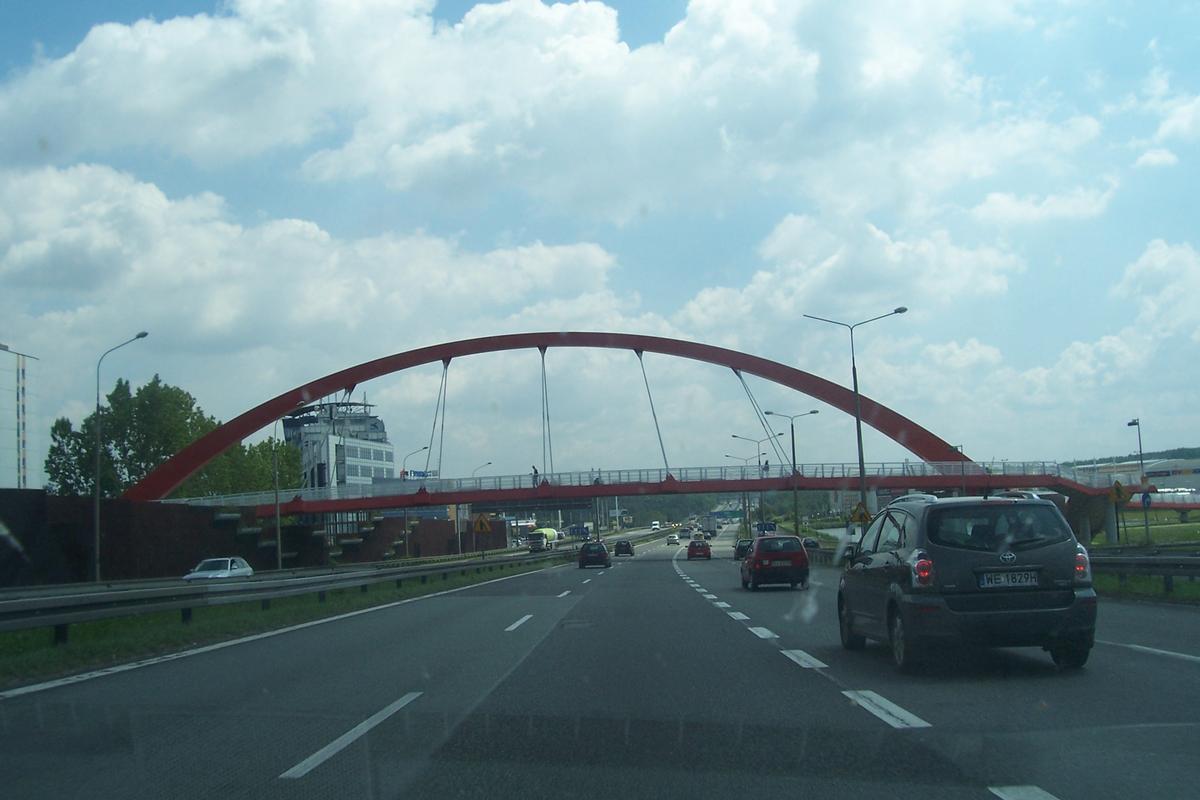 Footbridge across A 4 motorway between Katowice and Cracow 