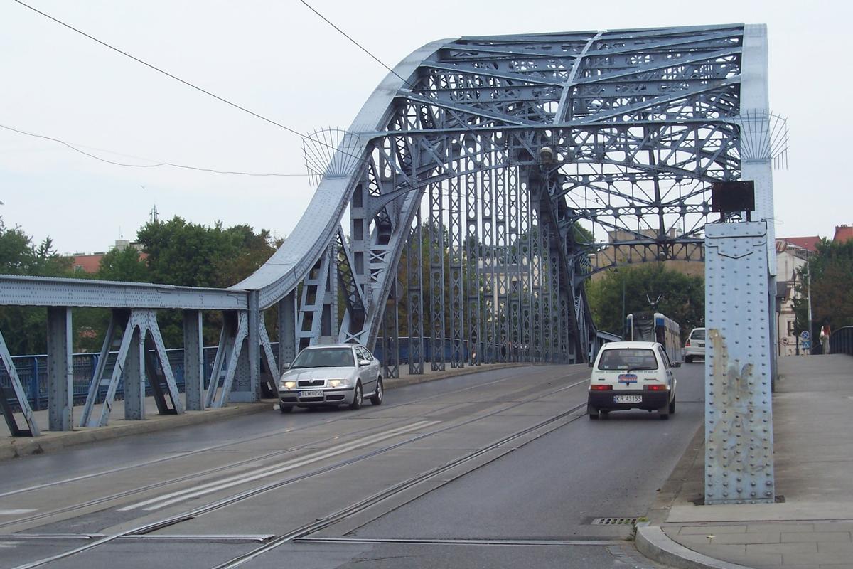 Most Józefa Pilsudskiego über die Weichsel in Krakau 