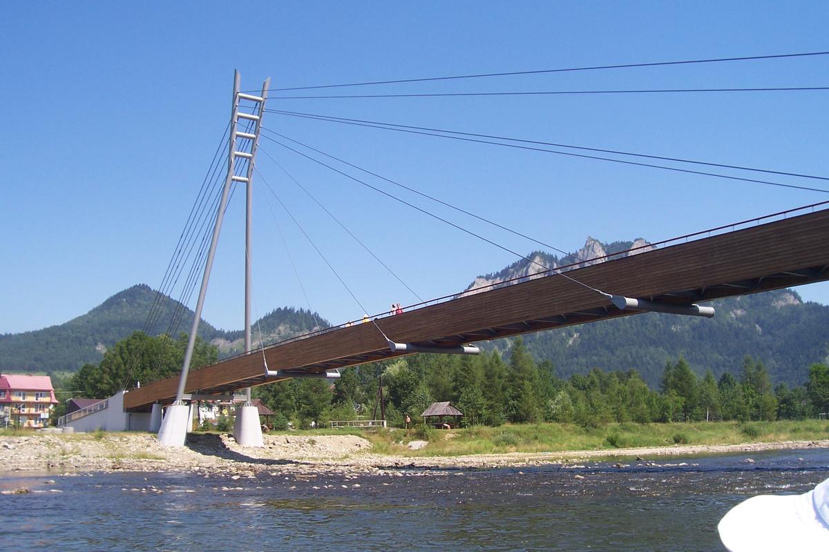 Brücke über den Grenzfluss Polen/Slowakei über den Fluss Dunajez erbaut 2004 