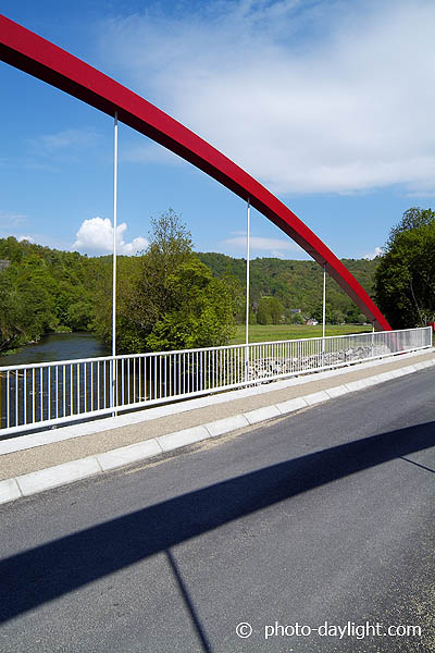 Pont de la Rochette sur la Vesdre à Chaudfontaine (BE)conception: bureau Greisch 