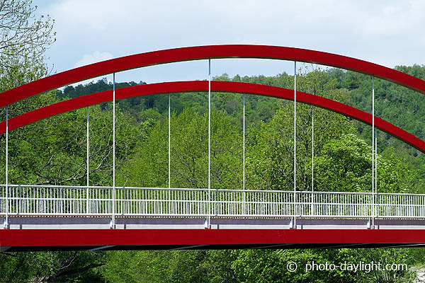 Pont de la Rochette sur la Vesdre à Chaudfontaine (BE)conception: bureau Greisch 