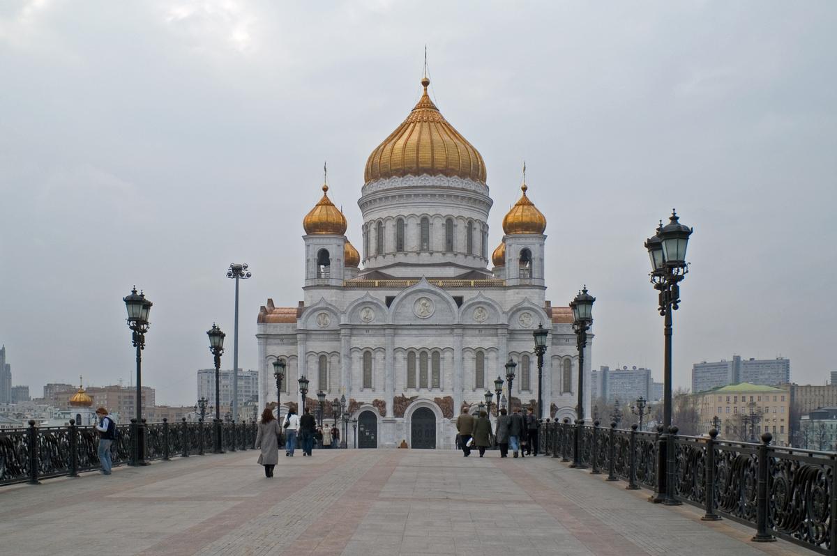 Bridge at the Cathedral of Christ the Savior, Moscow 