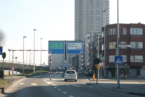 E25 (A 25) Motorway near Bressoux in the direction of Visé 