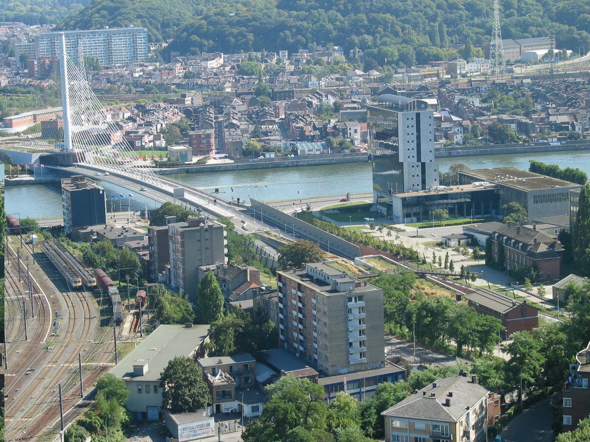 Le Pont de Liège vu de l'Observatoire 