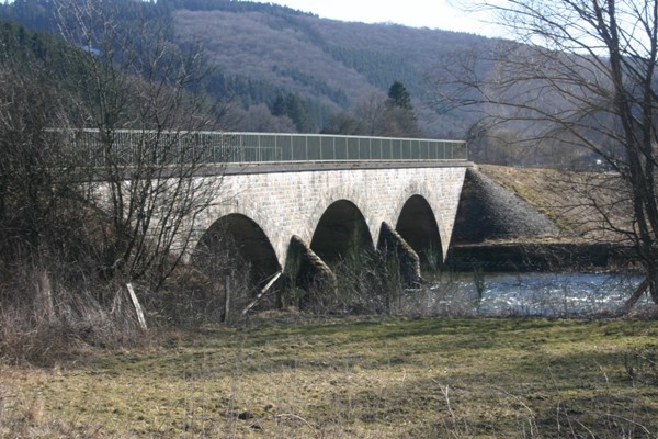 Our bridge downstream of Ouren 