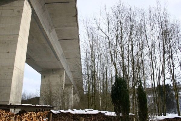 Viaduc de Bellevaux face Ouest en direction de l'Allemangne 