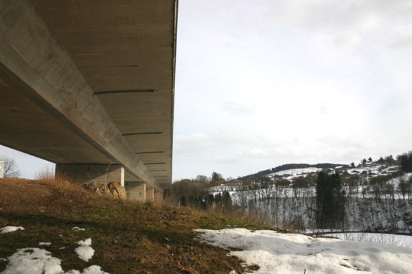 Viaduc de Bellevaux face Ouest en direction de l'Allemangne 