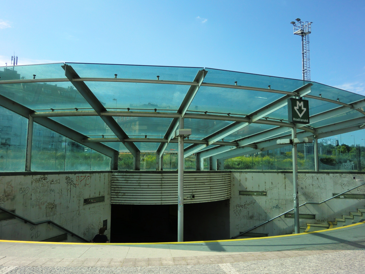 Hradčanská Metro Station 